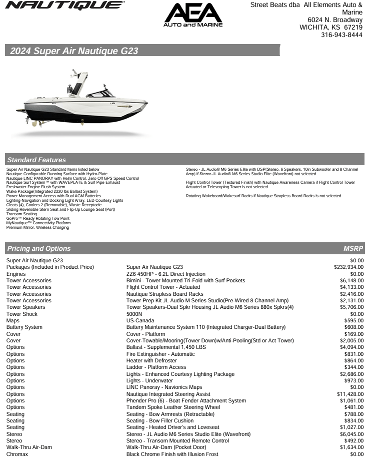 2024 Super Air Nautique G23 ***100k off MSRP***