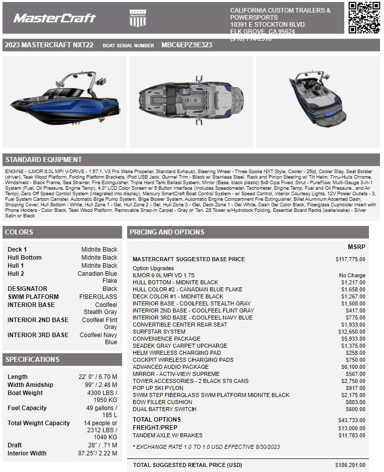 2023 MASTERCRAFT NXT22