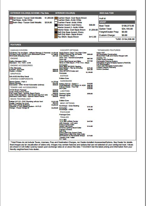 2025 Axis T220