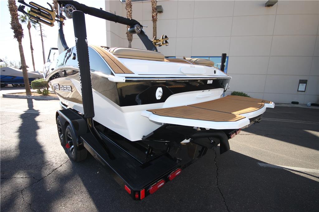 2024 MB Sports B52 23 Alpha – Gold Metal Flake, black, & white