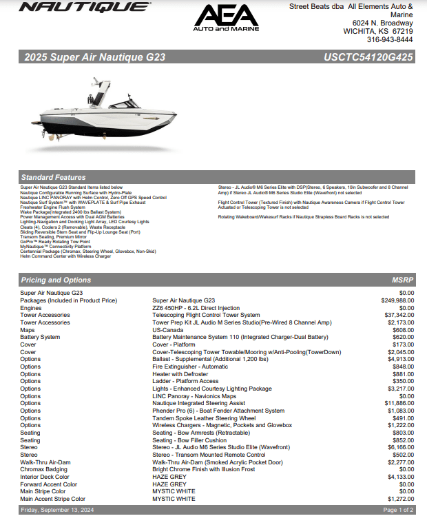 2025 Super Air Nautique G23