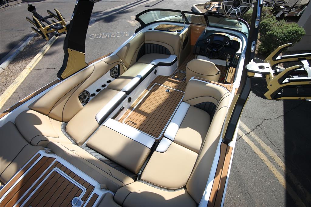2024 MB Sports B52 23 Alpha – Gold Metal Flake, black, & white