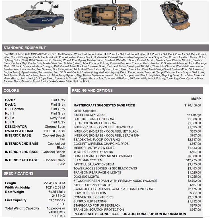 2023 MASTERCRAFT XT22