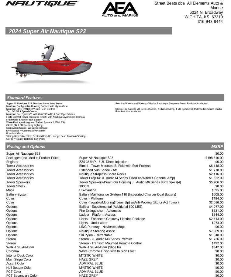 2024 Super Air Nautique S23 ***80k Off MSRP***