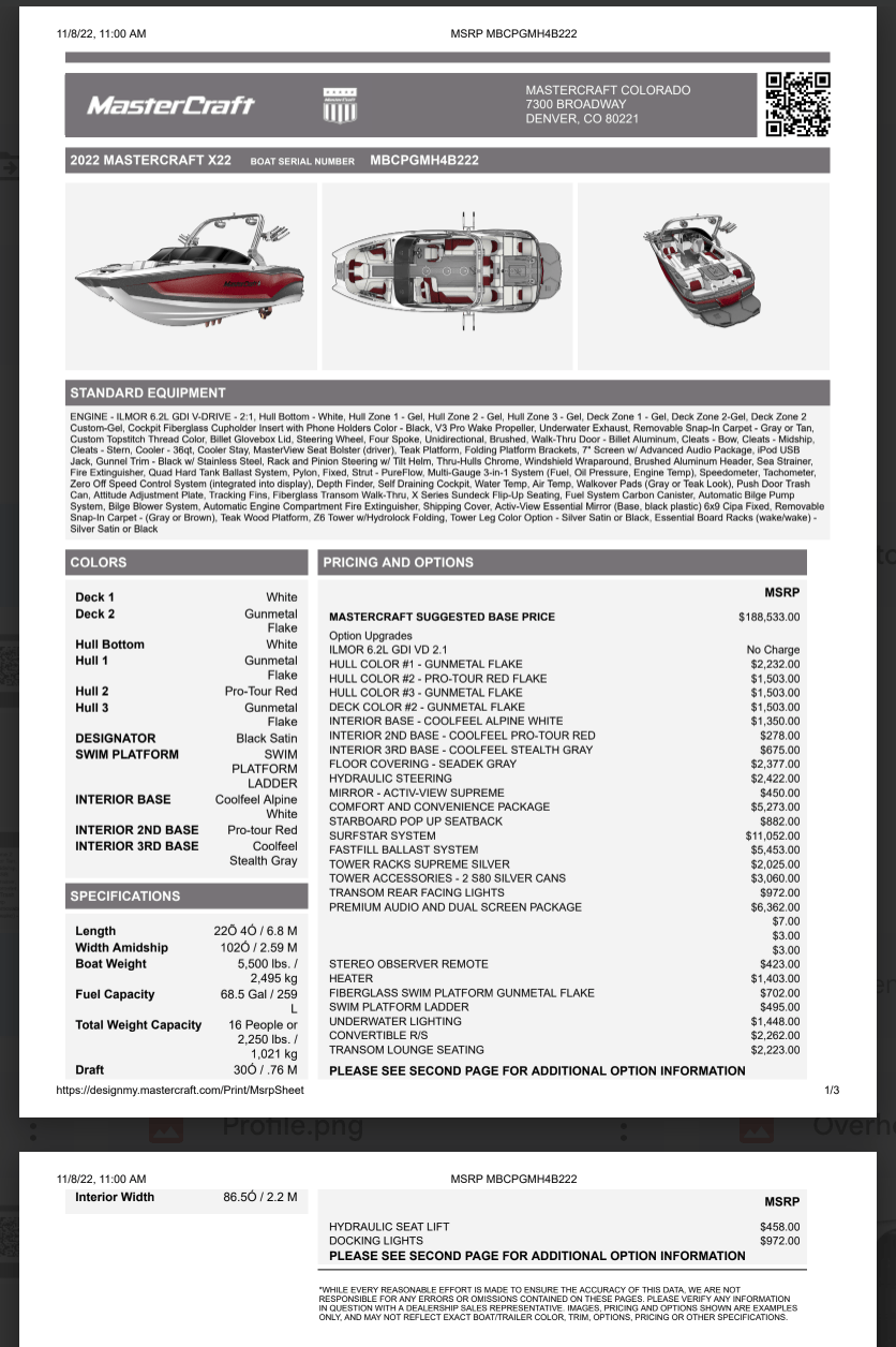 X-22 MasterCraft