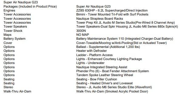 2025 Nautique G23 W/ZZ8S 630HP SuperCharged Power Plant