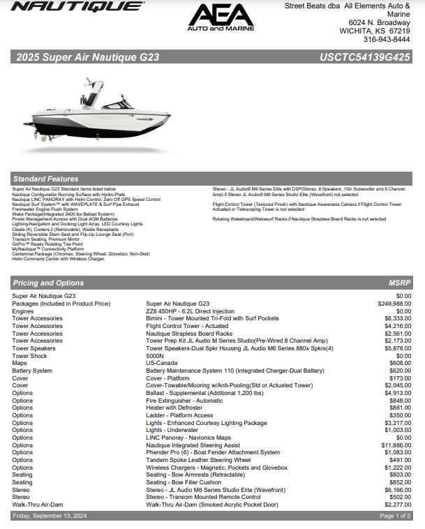 2025 Super Air Nautique G23