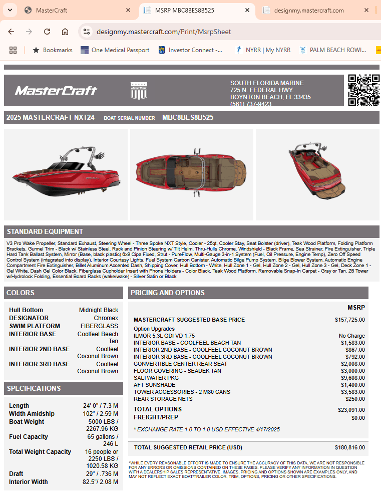 2025 Mastercraft NXT24