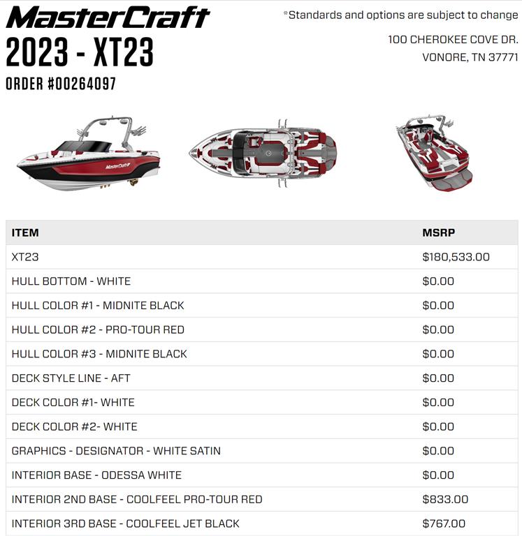 2023 MASTERCRAFT XT23