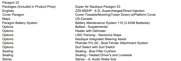 2023 Nautique G23 Paragon.